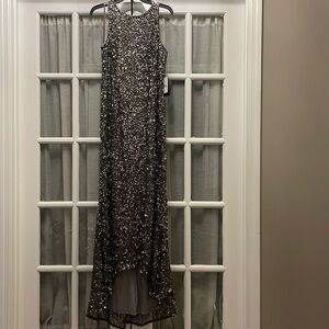 NWT ADRIANNA PAPEL HIGH LOW SZ 12 GOWN